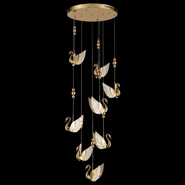 qzr6cf7bzqr2i59mt1nfdbzthjsf0g11-1 WE466.08.306 WERTMARK LETIZIA светильник подвесной, LED, 8x4W, 3000/4000/6000K