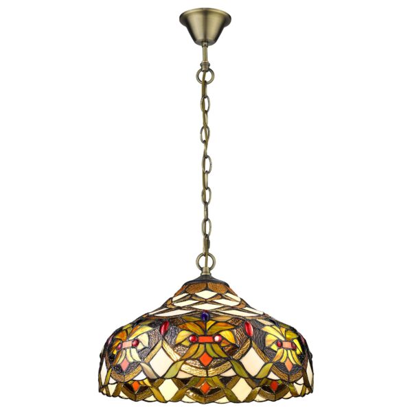 r7fjrcjouy76jqlg0jyv2b3agj152wwf 831-806-02 VELANTE Стиль Tiffany светильник подвесной, E27, 2x60W