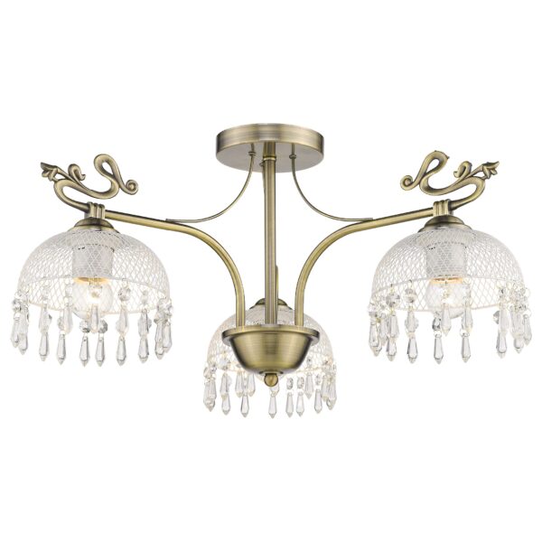 rjxz25bg0q3b3xxhotf5mmhs40z2s2wl 733-507-03 VELANTE Классический стиль светильник потолочный, E27, 3x60W