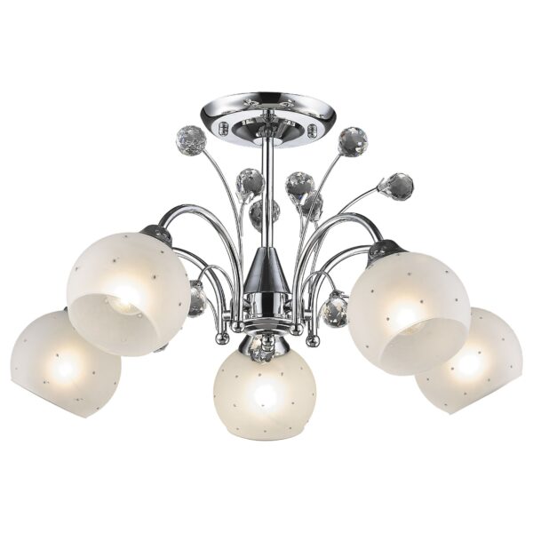 vozhsfzg474pxrgswhcqph5pnhcnna2r 707-107-05 VELANTE Классический стиль светильник потолочный, E27, 5x60W