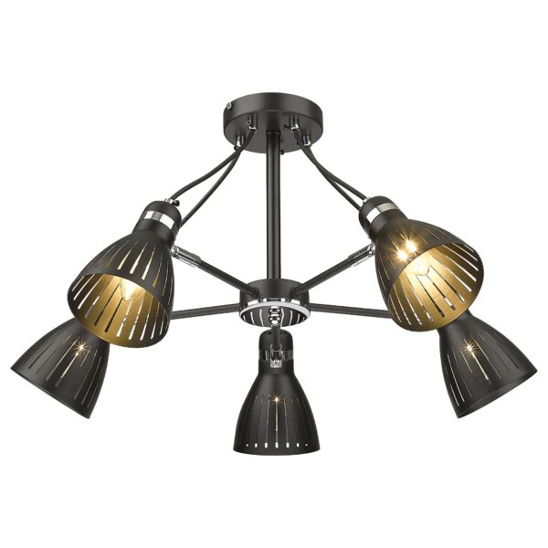 xv4rsm88oaxkpar3x7yhgxhb0vm5jxfy 219-023-05 VELANTE Современный стиль светильник потолочный, E14, 5x40W