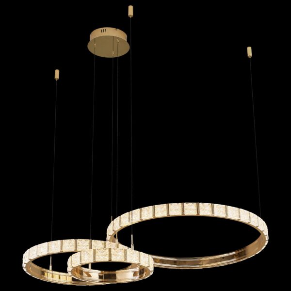 zcv9s3r9t68leryl4ofiipgavktf8nrx WE458.03.383 WERTMARK VERA светильник подвесной, LED, 3×50+70+120W, 3000/3500/4000K