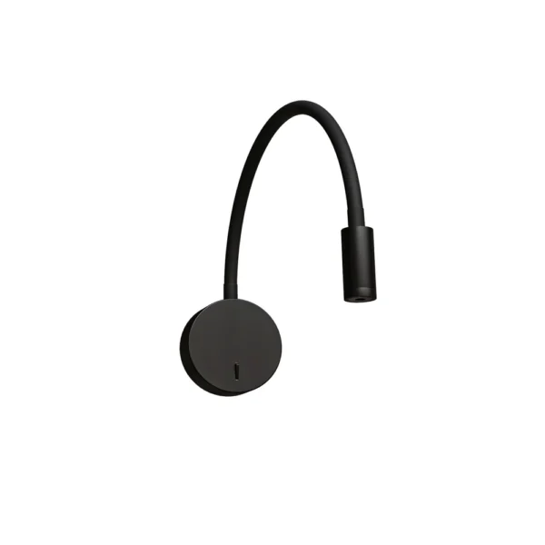 0-89 A5879AP-1BK Светильник настенный ASTA 300Lm 3000K, 5W, Ø90×25 черный IP20