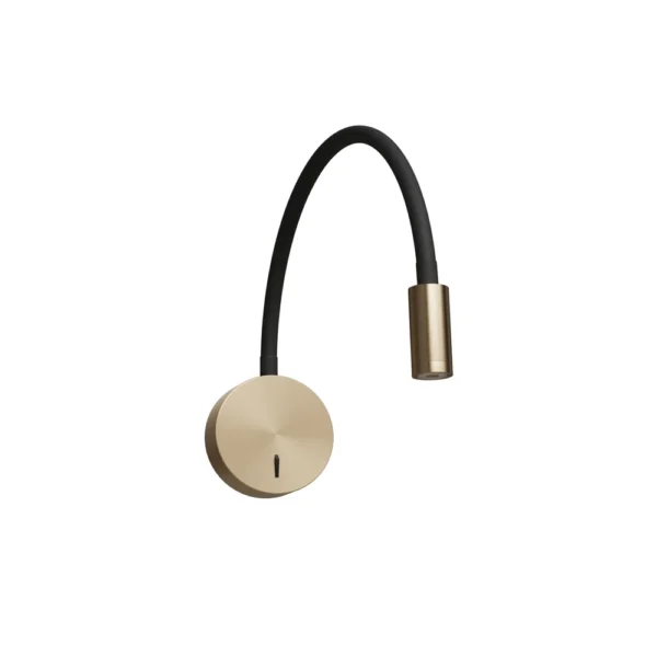 0-91 A5879AP-1SG Светильник настенный ASTA 300Lm 3000K, 5W, Ø90×25 матовое золото IP20