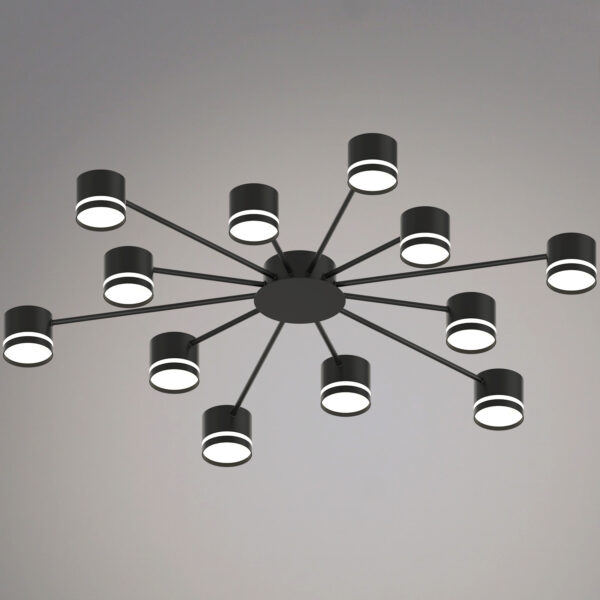 1432906_1 06730-0.3-12 GX53 BK светильник потолочный