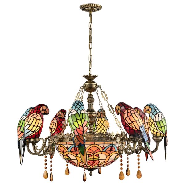 1koviv4oicixvl5of0z02j1z3lbxu5nx 894-803-11 VELANTE Стиль Tiffany светильник подвесной, E27, 11x60W