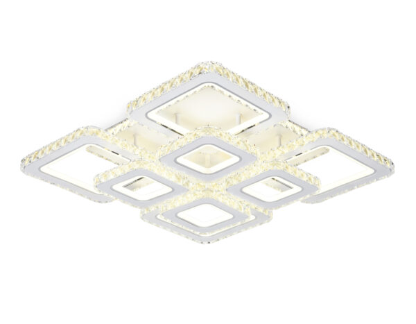 FA1737 FA1737/4+4 WH/CH белый/хром 215W 3000K/4200K/6400K 720*720*120 (ПДУ РАДИО 2.4G)