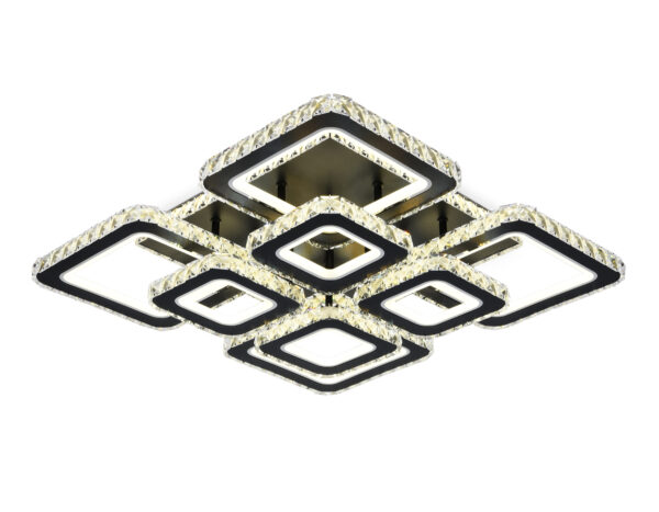 FA1738 FA1738/4+4 BK/CH черный/хром 215W 3000K/4200K/6400K 720*720*120 (ПДУ РАДИО 2.4G)