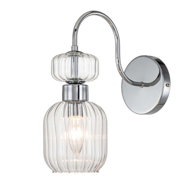 Escada 1141/1A E14*60W Chrome/Clear - купить на сайте Люстры Торг 1453663 Escada 1141/1A E14*60W Chrome/Clear