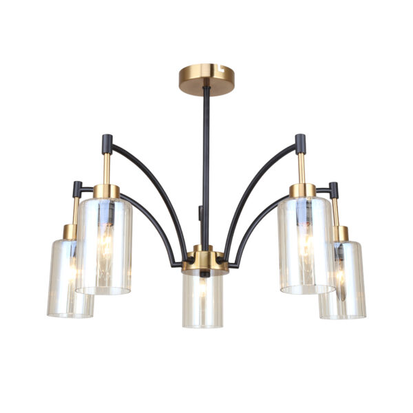l119640 Escada 1166/5P E14*40W Brass/Black
