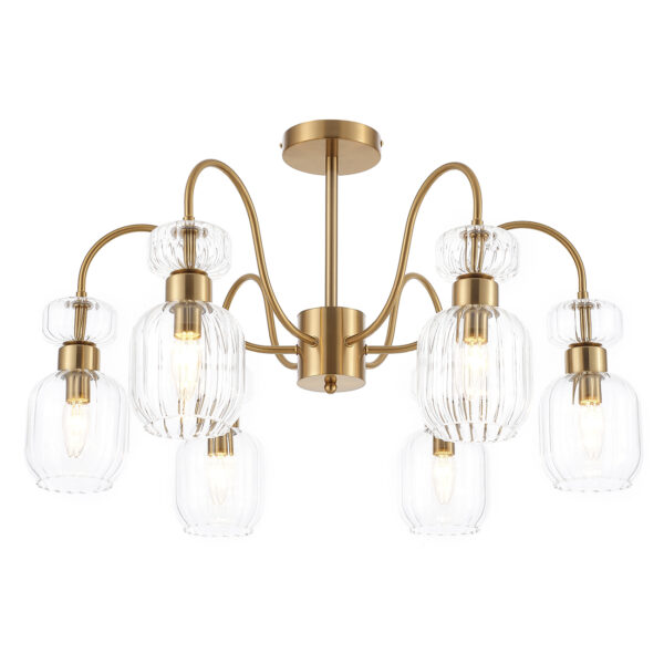 Escada 1141/6PL E14*60W Antigue copper/Clear - купить на сайте Люстры Торг 1453690 Escada 1141/6PL E14*60W Antigue copper/Clear