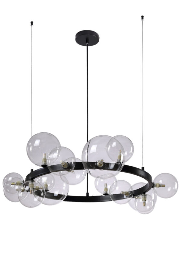 AGATA_SP15_V2_BLACK-TRANSPARENTE Люстра Crystal Lux AGATA SP15 V2 BLACK/TRANSPARENTE