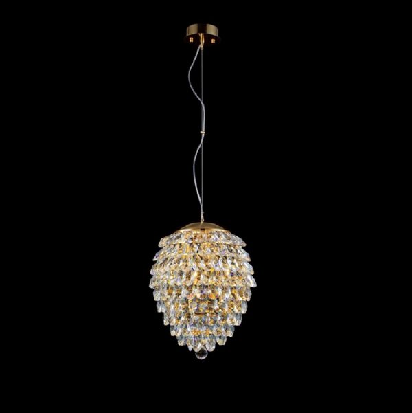 CHARME_SP4_GOLD-TRANSPARENT Светильник подвесной Crystal Lux CHARME SP4 GOLD/TRANSPARENT