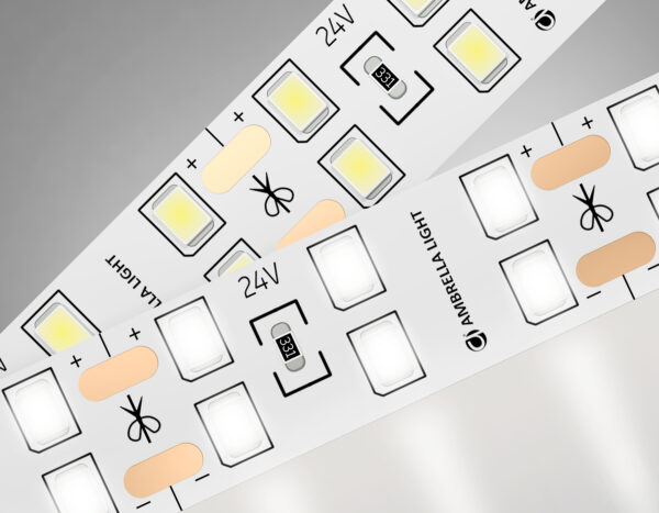 GS3602 GS3602 2835 204Led/ 20W m/ 24V IP20 4500K/ 5000*14*1.2mm (2 конт.)