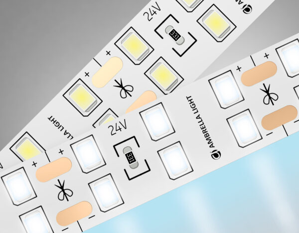 GS3603 GS3603 2835 204Led/ 20W m/ 24V IP20 6500K/ 5000*14*1.2mm (2 конт.)