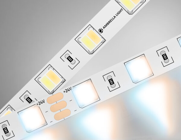 GS4101 GS4101 5050 60Led/ 14W m/ 24V IP20 CCT 3000-6500K/ 5000*10*1.87mm (3 конт.)