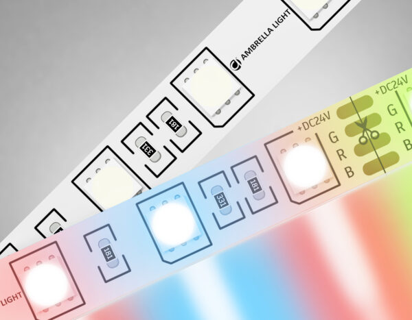 GS4302 GS4302 5050 60Led/ 14.4W m/ 24V IP20 RGB/ 5000*10*1.87mm (4 конт.)