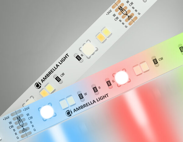 GS4501 GS4501 5050+2835 90Led/ 13W m/ 24V IP20 RGB+CCT 3000-6500K/5000*12*1.87mm (6 конт.)