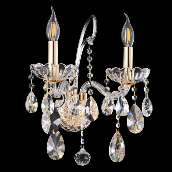 MONICA_AP2_GOLD Бра Crystal Lux MONICA AP2 GOLD