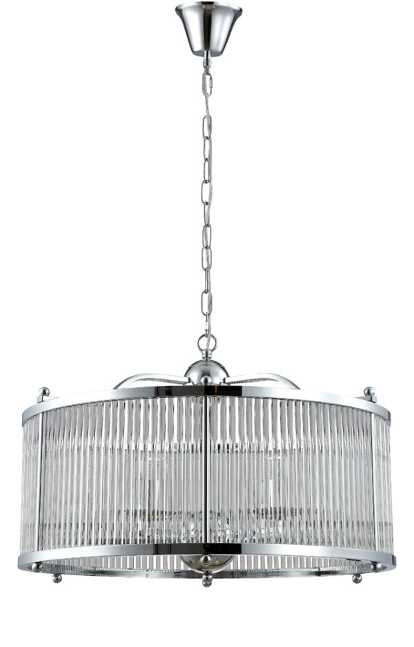 TADEO_SP6_D600_CHROME-TRANSPARENTE Люстра Crystal Lux TADEO SP6 D600 CHROME/TRANSPARENTE