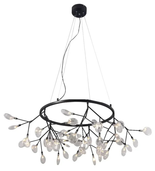 EVITA_SP45_D_BLACK-TRANSPARENT Светильник подвесной Crystal Lux EVITA SP45 D BLACK/TRANSPARENT