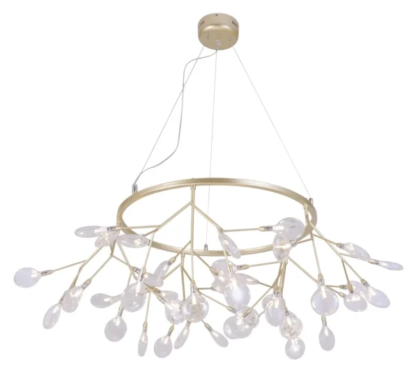EVITA_SP45_D_GOLD_TRANSPARENT Светильник подвесной Crystal Lux EVITA SP45 D GOLD/TRANSPARENT