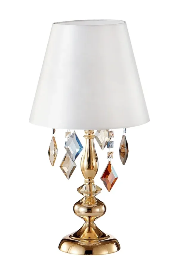 MERCEDES_LG1_GOLD Настольная лампа Crystal Lux MERCEDES LG1 GOLD/COLOR