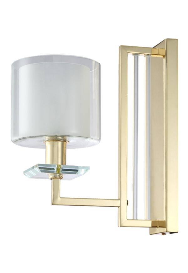 NICOLAS_AP1_GOLD-WHITE Бра Crystal Lux NICOLAS AP1 GOLD/WHITE