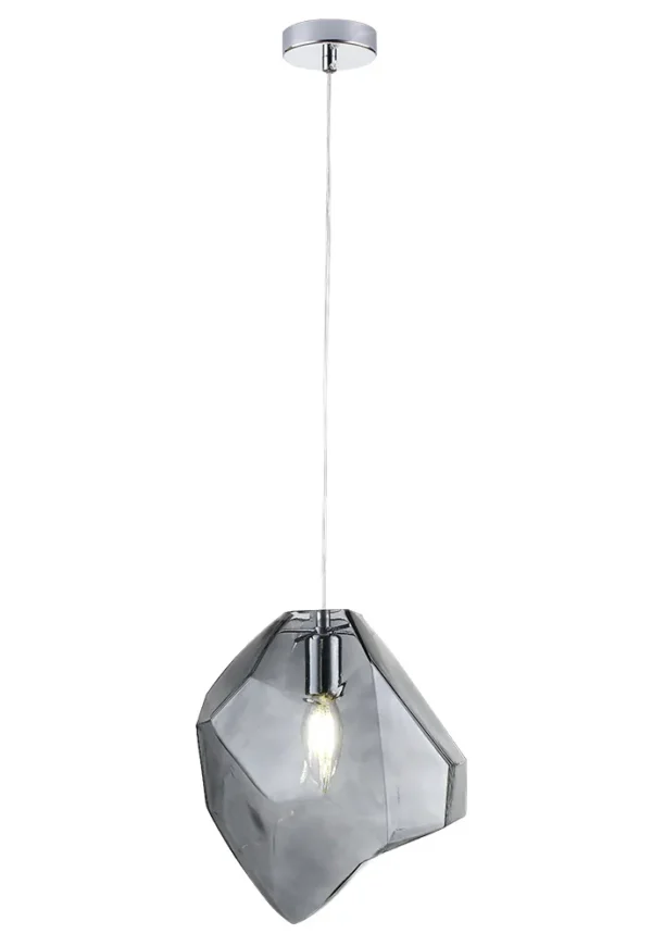 NUESTRO_SP1_CHROME-SMOKE Светильник подвесной Crystal Lux NUESTRO SP1 CHROME/SMOKE