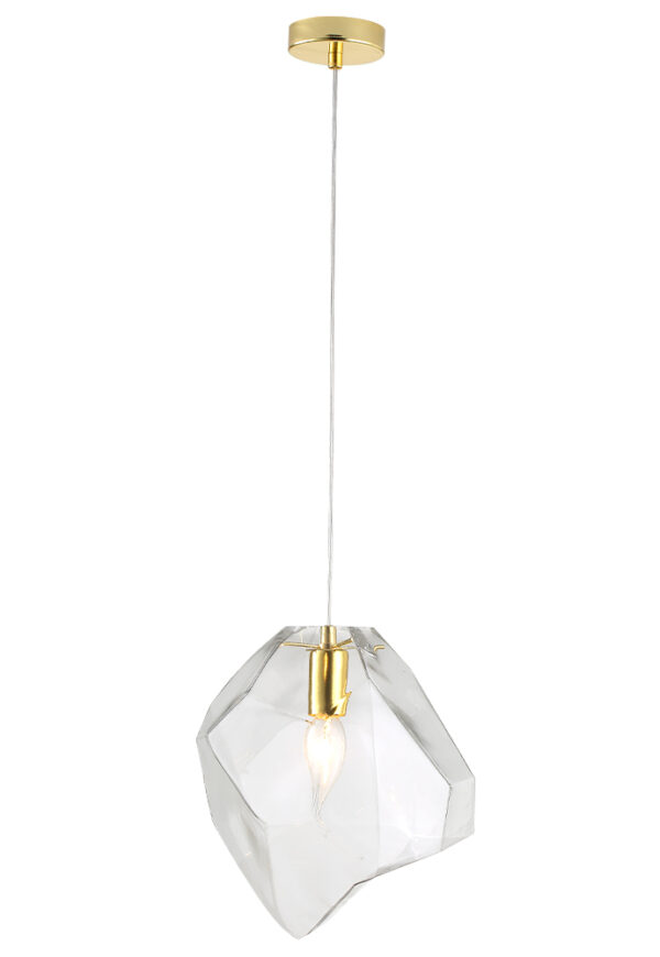 NUESTRO_SP1_GOLD-TRANSPARENT Светильник подвесной Crystal Lux NUESTRO SP1 GOLD/TRANSPARENT