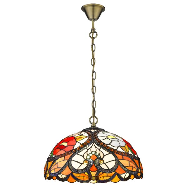 gnqdqm7tf6nd6vyh12v2q0ohmi90pjkp 827-806-02 VELANTE Стиль Tiffany светильник подвесной, E27, 2x60W