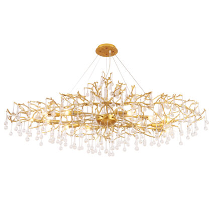 Люстра Crystal Lux REINA V2 SP12 L1500 GOLD PEARL