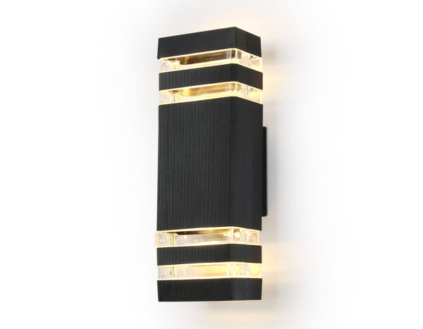 ST2574 ST2574/2 BK/CL черный/прозрачный IP54 GU10/2 max 35W 310*110*65