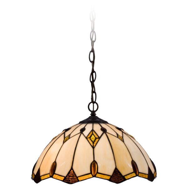 aximvkg25j2n12z52dbf2z29ds6nt9b1 832-806-02 VELANTE Стиль Tiffany светильник подвесной, E27, 2x60W