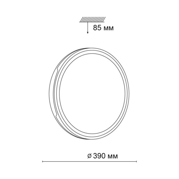 23fb9d25f6ee03fd6293f85eebc5f306 3052/DL TAN SN 031 Светильник пластик/белый/черный LED 48Вт 3000-6500К D390 IP43 пульт ДУ/ LampSmart AVELLA