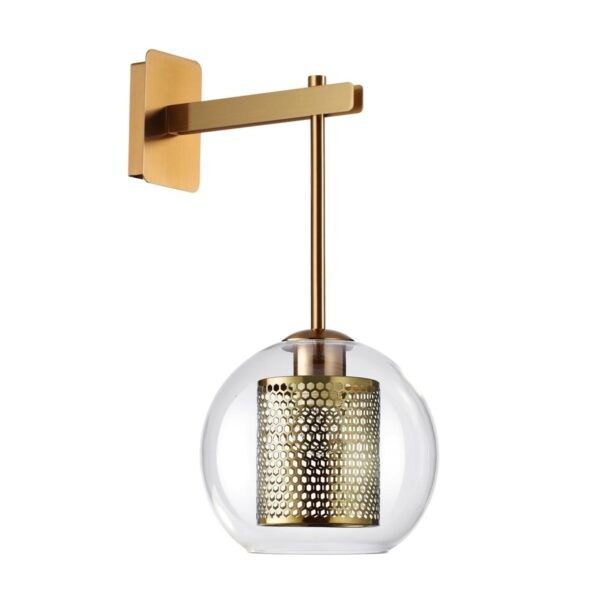 241a32863f11ad9bfb1cd440739b5d87 4939/1W PENDANT ODL22 000 античн.бронза/металл/прозрачный/стекло Бра E27 1*40W CLOCKY