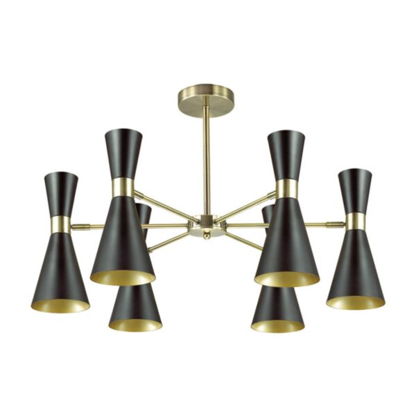 31cb004c3accf3127aed29f3d308eb1e 3662/6C MODERNI LN26 214 античная бронза/матовый черный Люстра потолочная E14 6*60W 220V QUINN