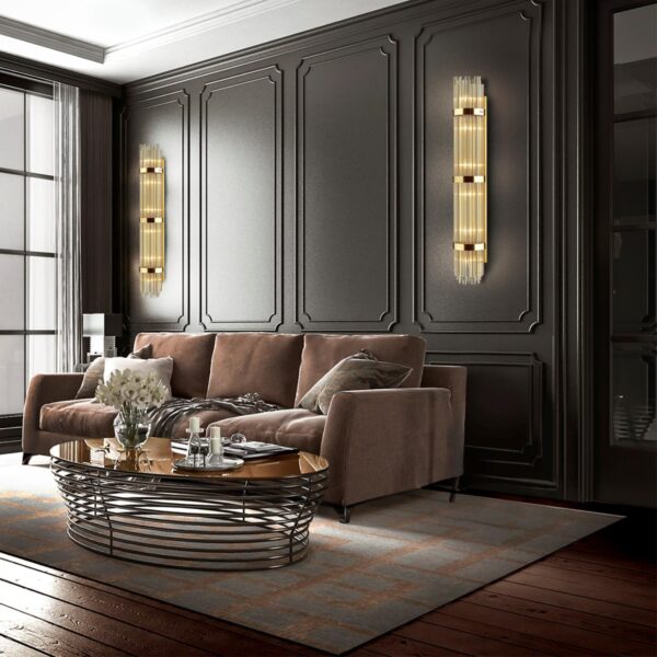 53d2746f07bfc85f28561559149e1b81 4854/6W HALL ODL_EX21 155 золото/стекло Настенный светильник E14 6*40W высота 1300см EMPIRE