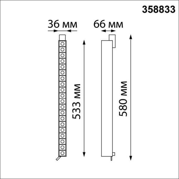 9989dd472e82f0ecaa58fb6bec29c48f 358833 PORT NT22 270 черный Светильник трековый однофазный трехжильный IP20 LED 4000K 30W 220V ITER