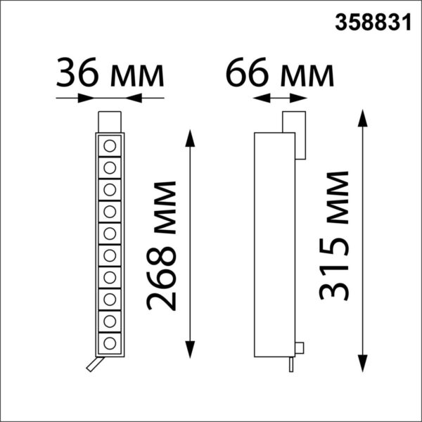 fa0392ccfa978baf95f8e1e6937d2c42 358831 PORT NT22 270 черный Светильник трековый однофазный трехжильный IP20 LED 4000K 16W 220V ITER